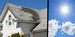 Roofing Costa Brava – Sun and UV damage on roof tiles due to strong Mediterranean sunlight